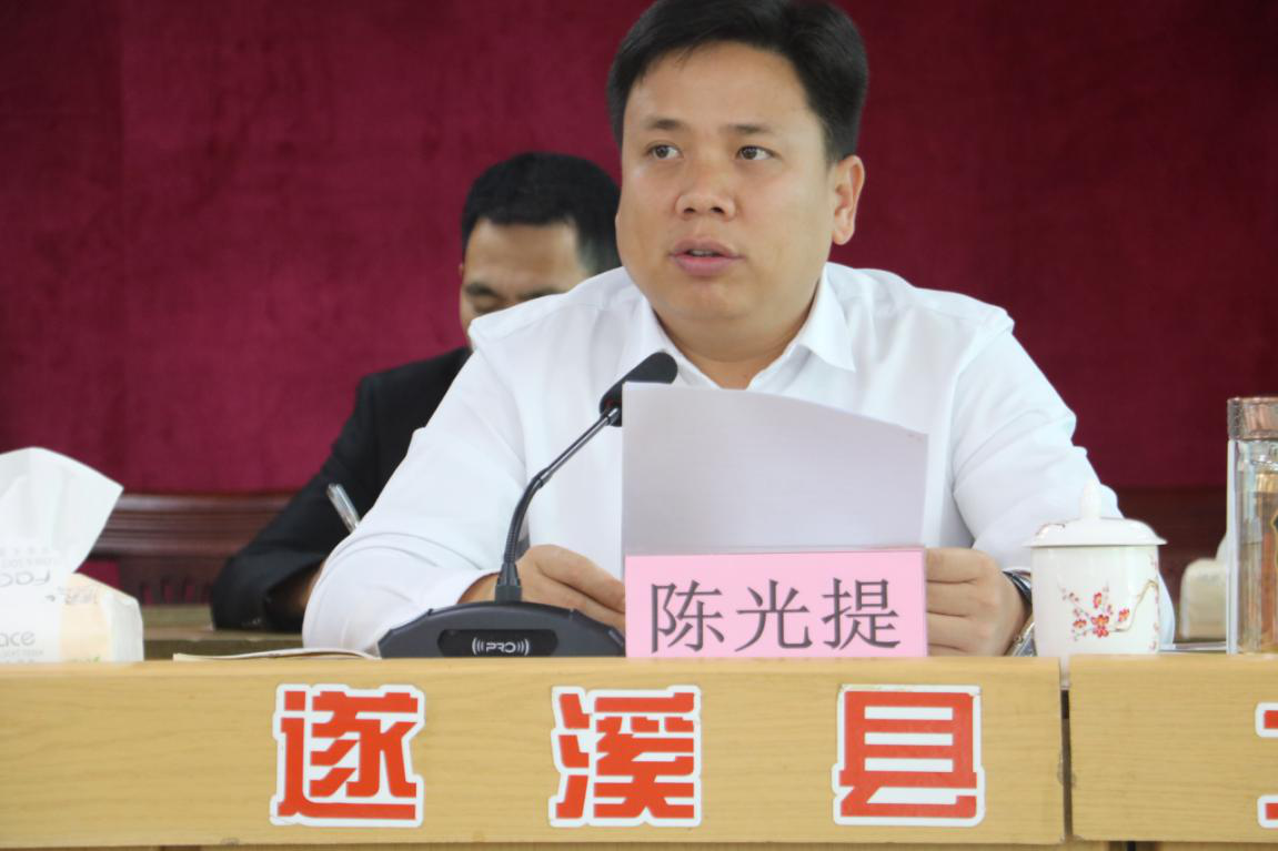 镇委书记陈光提主持会议