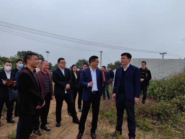 县委书记骆华庆到建新镇调研新农村建设、规上工业企业发展等工作