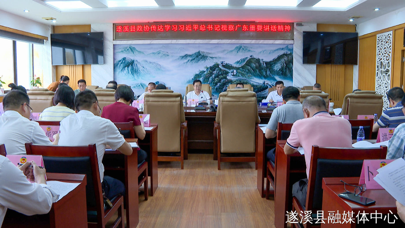 遂溪县政协召开党组（扩大）会议传达学习贯彻习近平总书记视察广东重要讲话重要指示精神