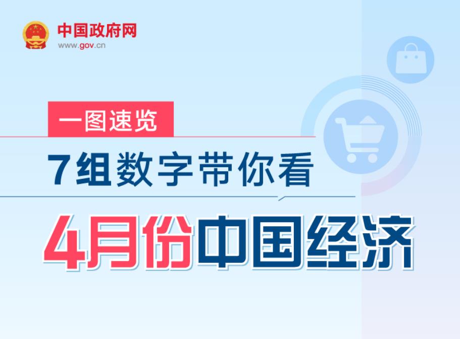 一图速览：7组数字带你看4月份中国经济