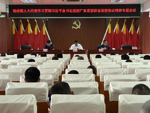 杨柑镇人大：殷殷嘱托印初心 奋进征程担使命——镇人大学习贯彻习近平总书记视察广东重要讲话、重要指示精神