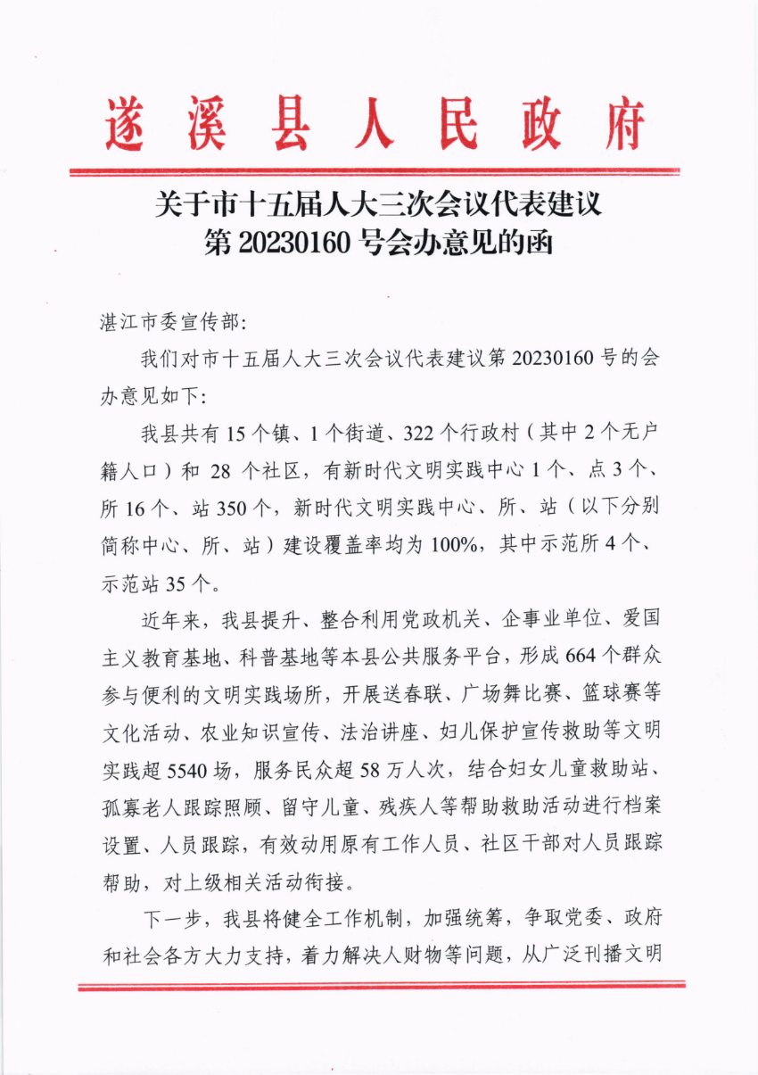 关于市十五届人大三次会议代表建议第20230160号会办意见的函_00.png