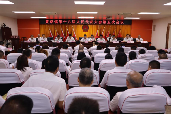 黄略镇第十八届人民代表大会第五次会议胜利召开