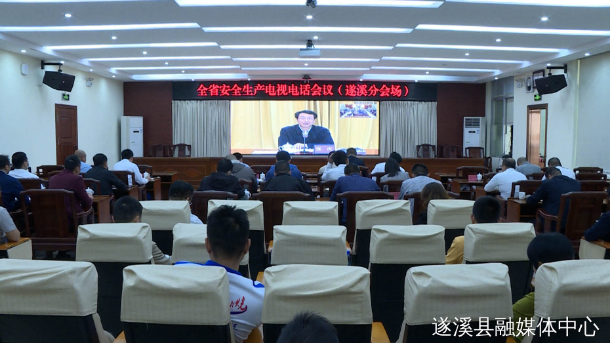 遂溪县组织收听收看省、市安全生产电视电话会议