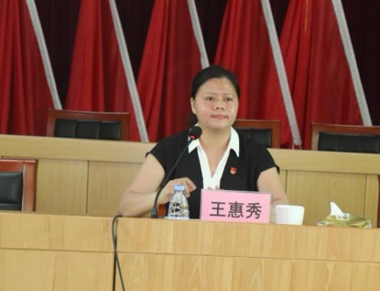 建新镇党委副书记、镇长王惠秀主持会议.jpg
