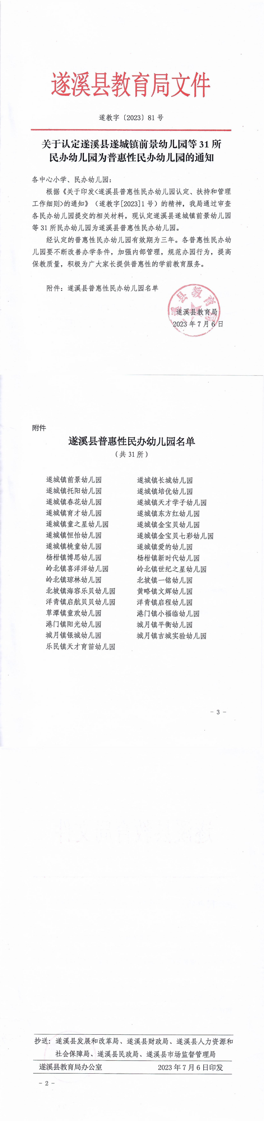 关于认定遂溪县遂城镇前景幼儿园等31所民办幼儿园为普惠性民办幼儿园的通知_00.png