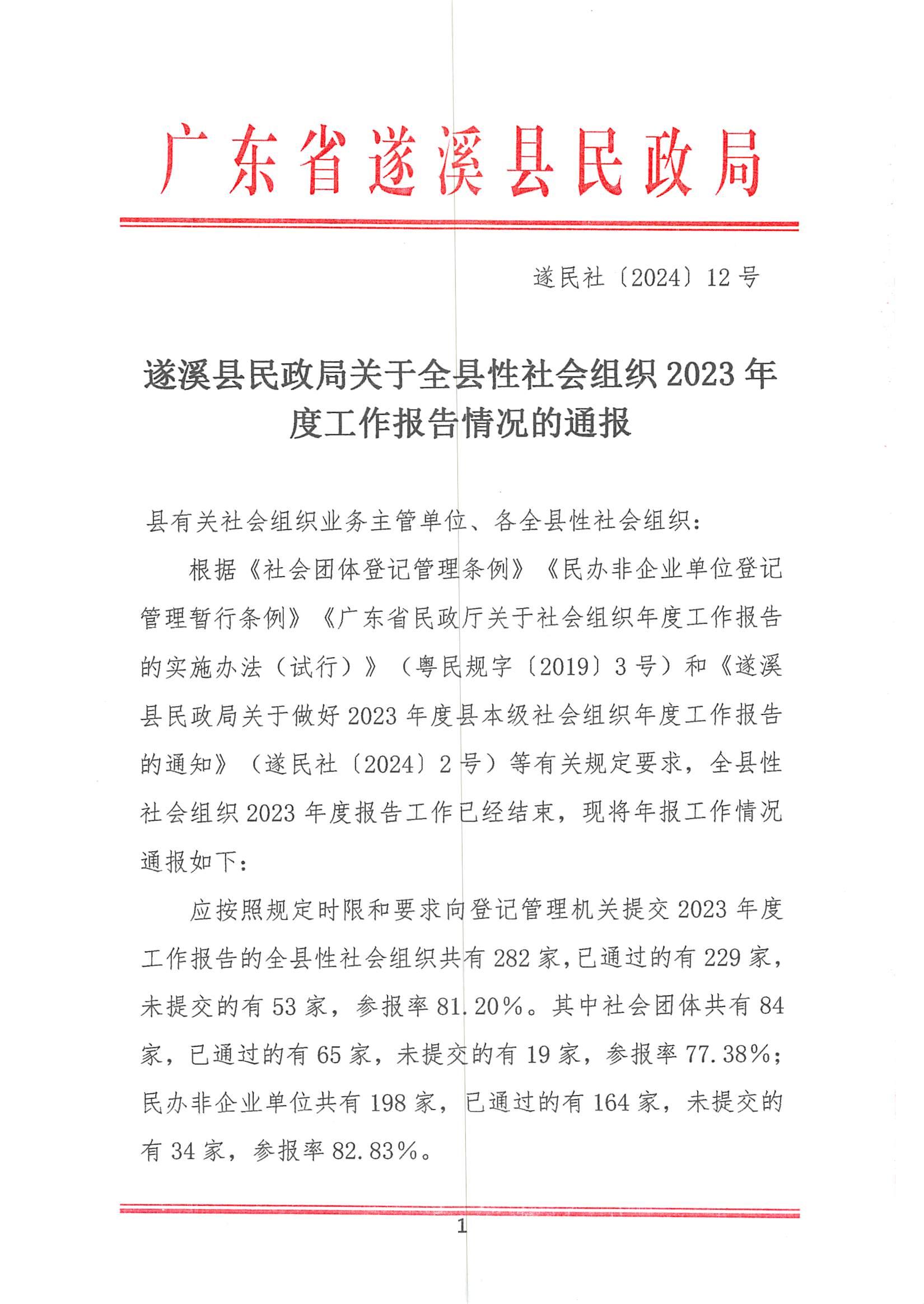 遂溪县民政局关于全县性社会组织2023年度工作报告情况的通报_00.jpg