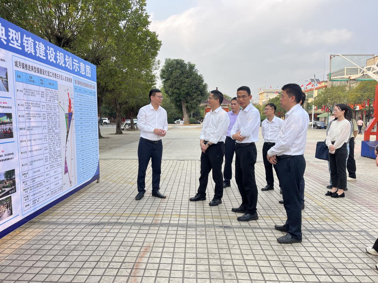 遂溪县委书记骆华庆带队到城月镇开展调研指导“百千万工程”典型镇村培育工作