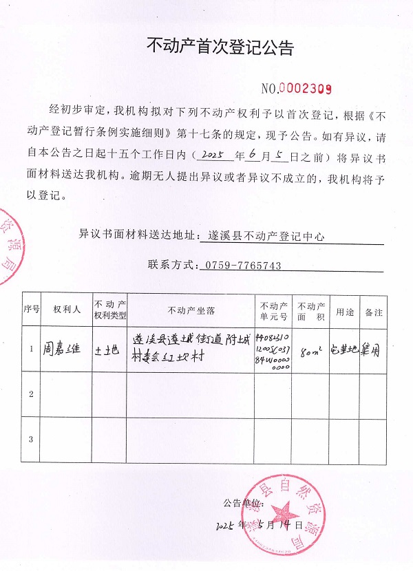 不动产首次登记公告（周嘉维）.jpg
