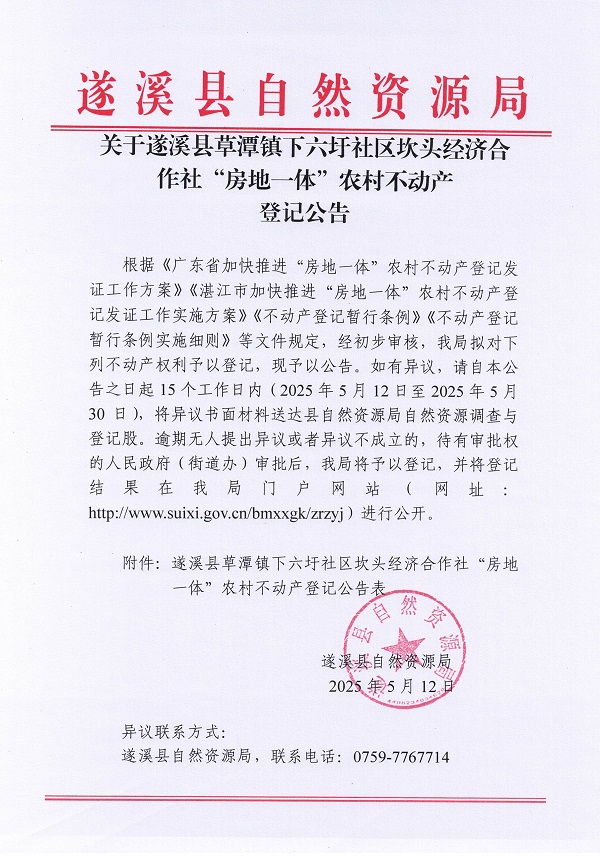 草潭镇下六圩社区坎头经济合作社不动产登记公告（新）_页面_01.jpg