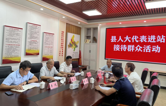 朱力到乐民镇人大代表中心联络站开展接待群众活动