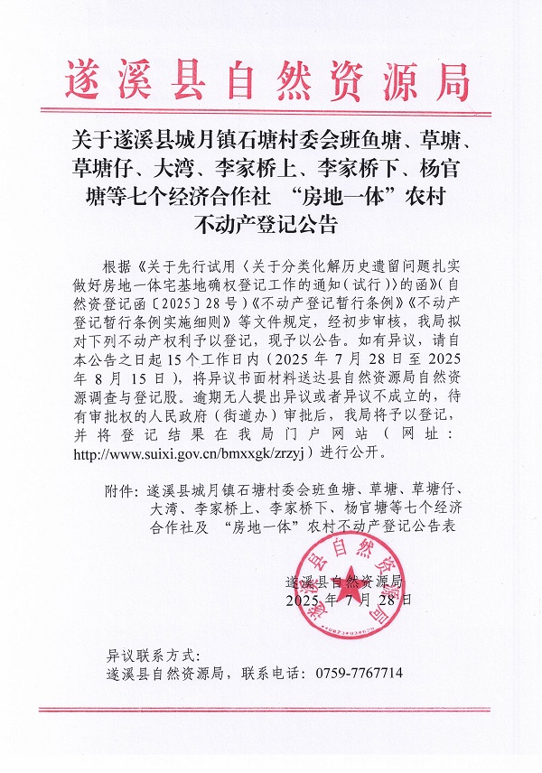 城月镇石塘村委会班鱼塘等七个经济合作社不动产登记公告（第一批次）（历史遗留问题）_页面_1.jpg