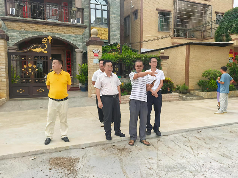 遂溪县政协主席潘汝权督导疫情防控和“百千万工程”工作