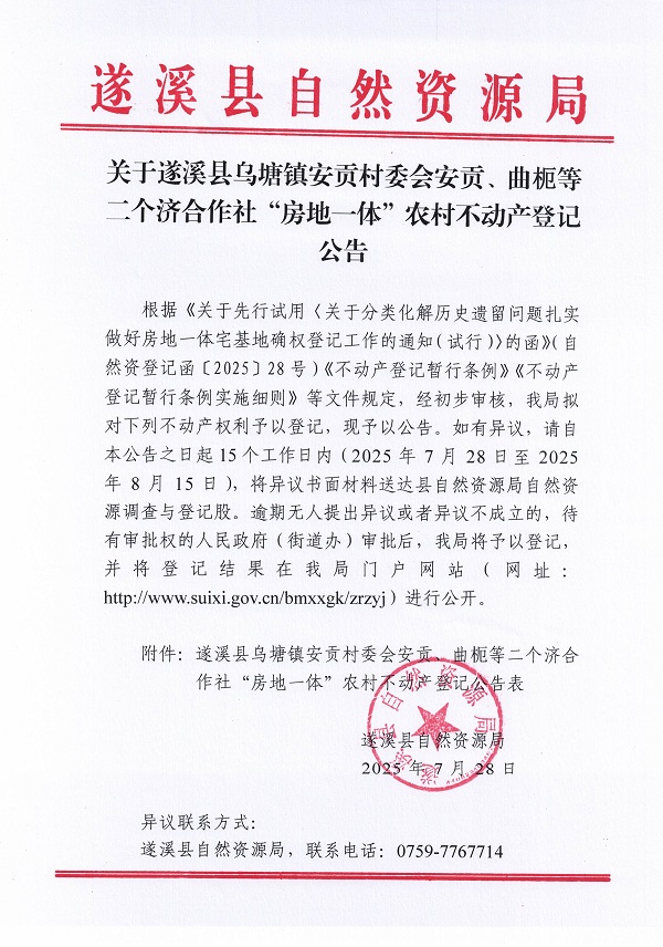 乌塘镇安贡村委会安贡等二个济合作社不动产登记公告（第二批次）（历史遗留问题）_页面_1.jpg