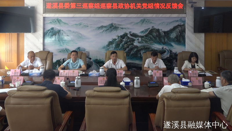 遂溪县委第三巡察组向县政协机关党组反馈巡察情况
