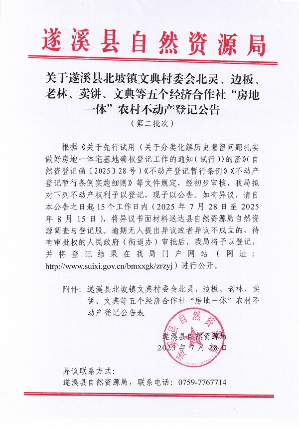 北坡镇文典村委会北灵等五个经济合作社不动产登记公告（第二批次）（历史遗留问题）_页面_1.jpg