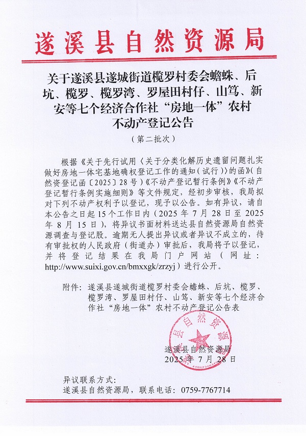 遂城街道榄罗村委会蟾蛛等七个经济合作社不动产登记公告（第二批次）（历史遗留问题）_页面_1.jpg