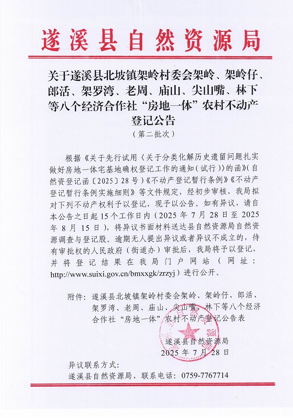 北坡镇架岭村委会架岭等八个经济合作社不动产登记公告（第二批次）（历史遗留问题）_页面_1.jpg