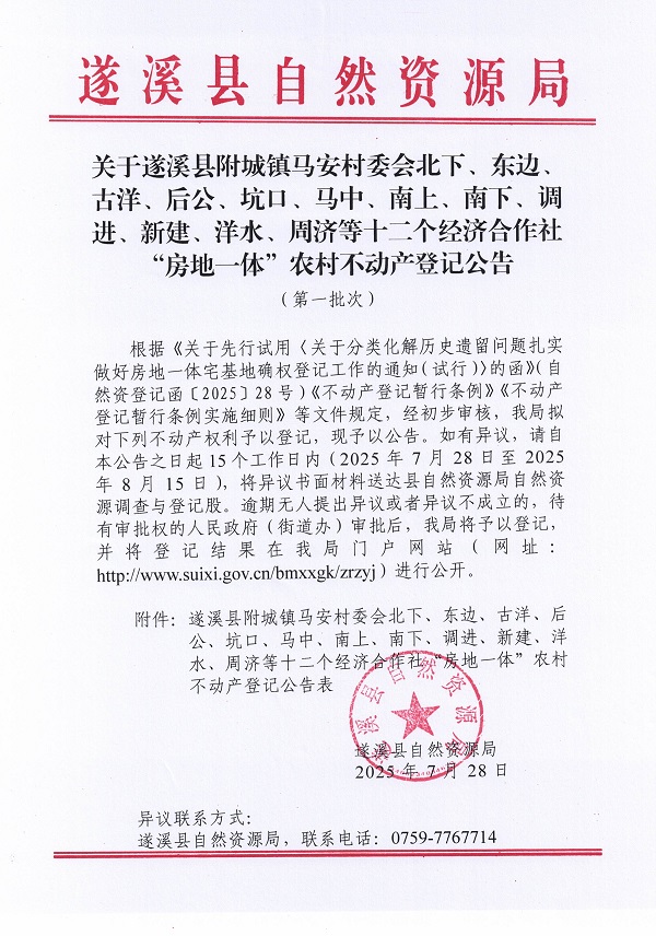 附城镇马安村委会北下等十二个经济合作社不动产登记公告（第一批次）（历史遗留问题）_页面_1.jpg