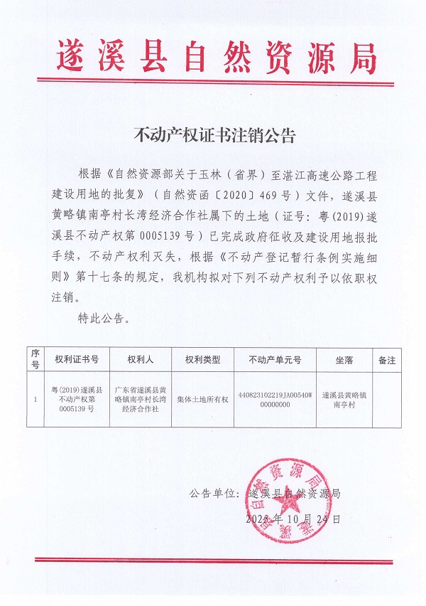 不动产权证书注销公告（遂溪县黄略镇南亭村长湾经济合作社）3.jpg