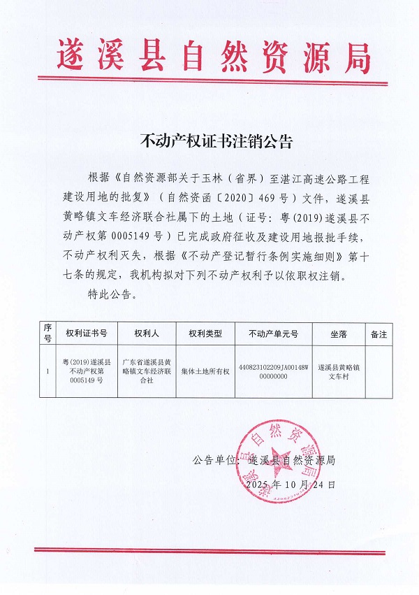 不动产权证书注销公告（遂溪县黄略镇文车经济联合社）2.jpg