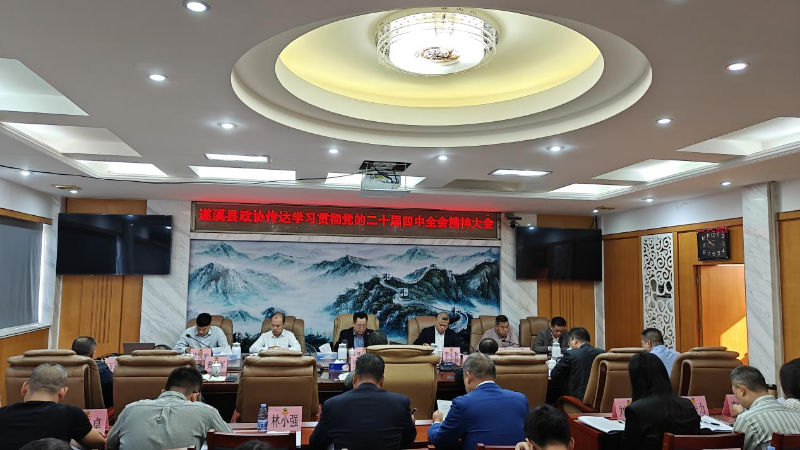 遂溪县政协学习贯彻党的二十届四中全会精神暨AI赋能履职培训会顺利举行