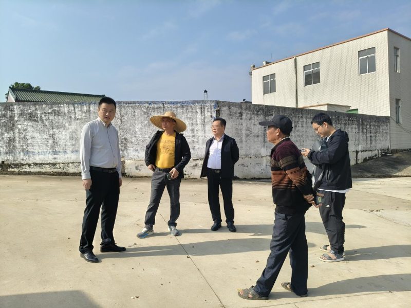 遂溪县政协主席潘汝权到杨柑镇督导“百千万工程”工作