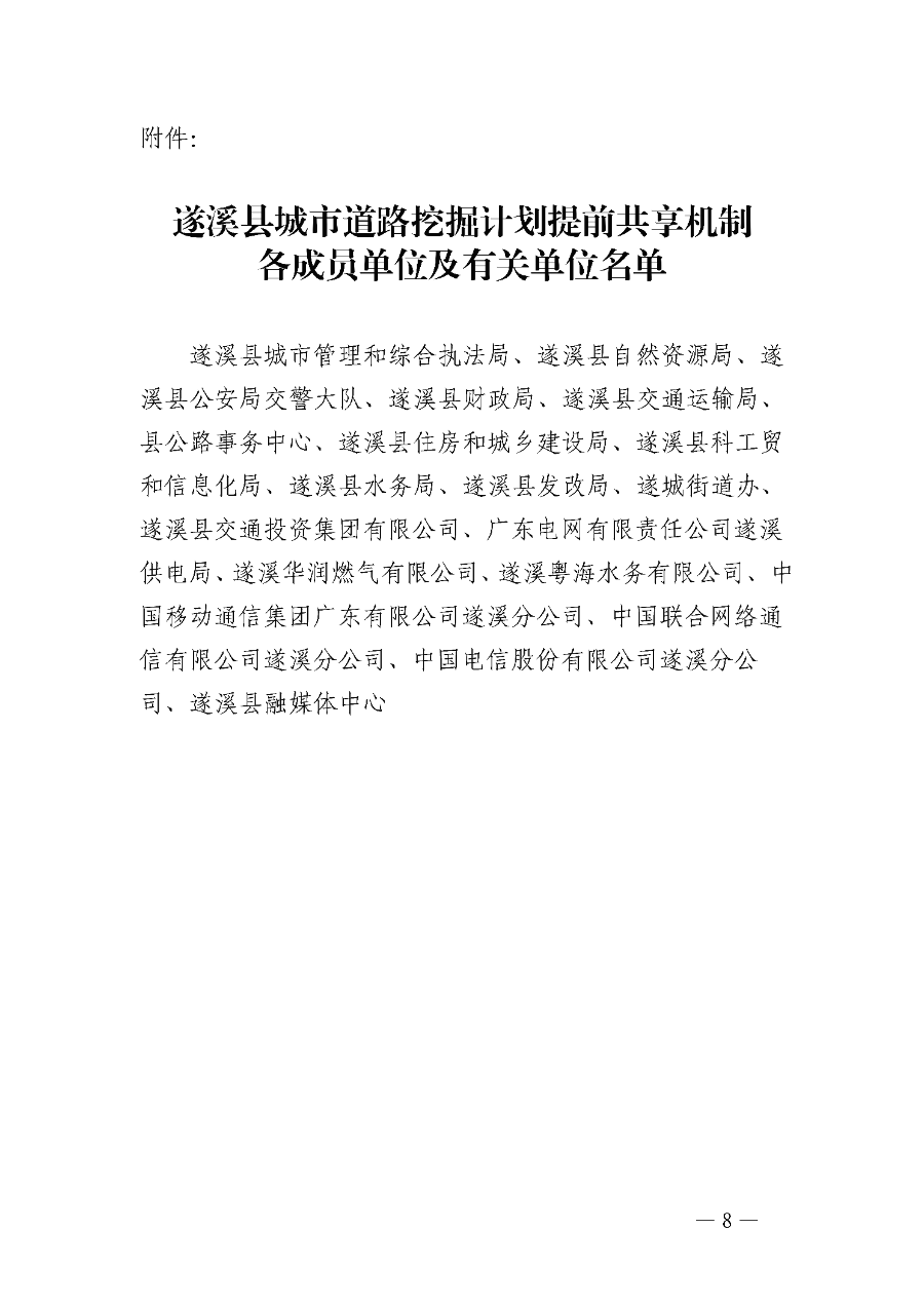 关于印发《遂溪县城市道路挖掘计划提前共享机制（试行）》的通知_页面_9.jpg