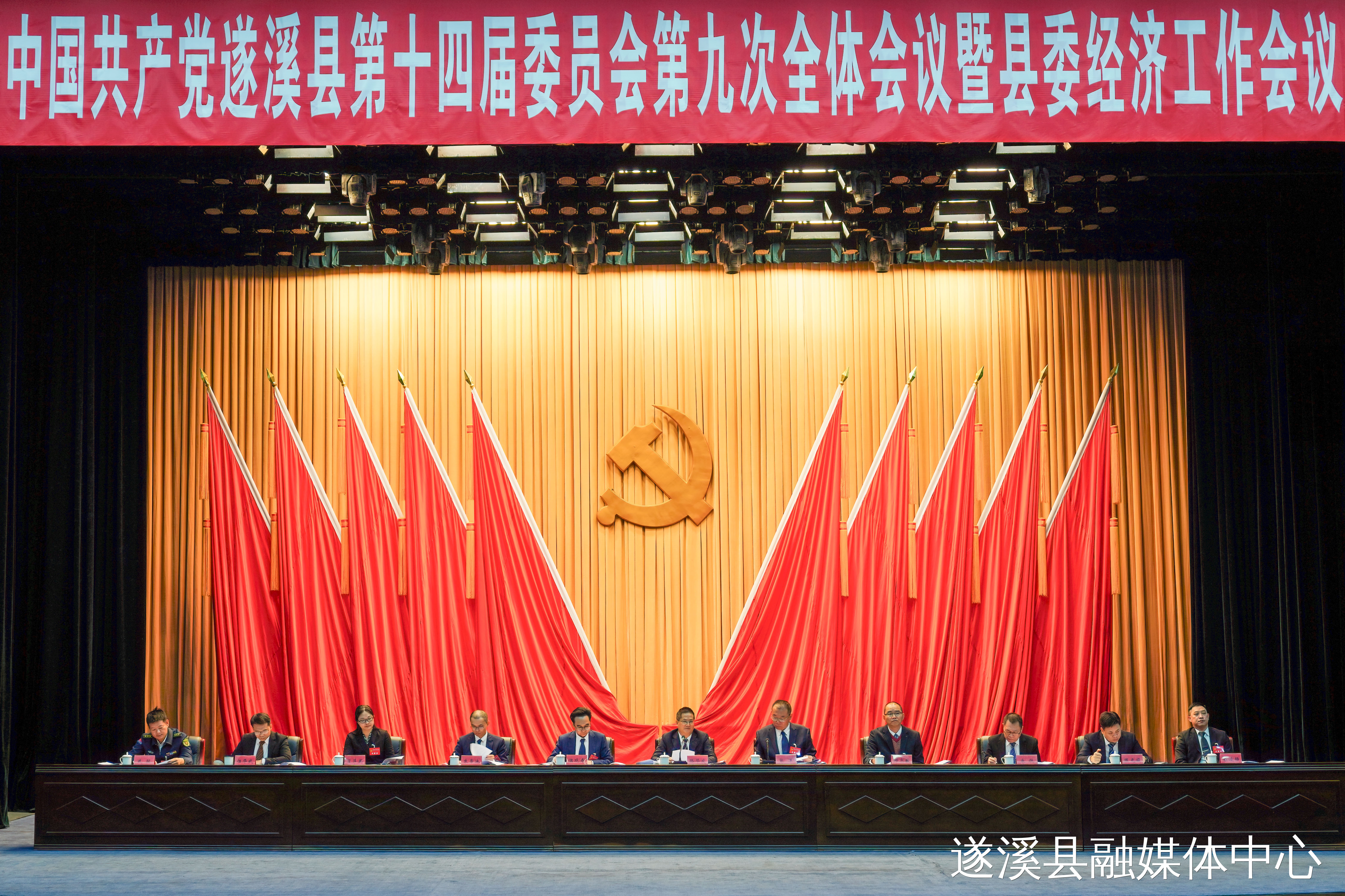 中国共产党遂溪县第十四届委员会第九次全体会议暨县委经济工作会议召开