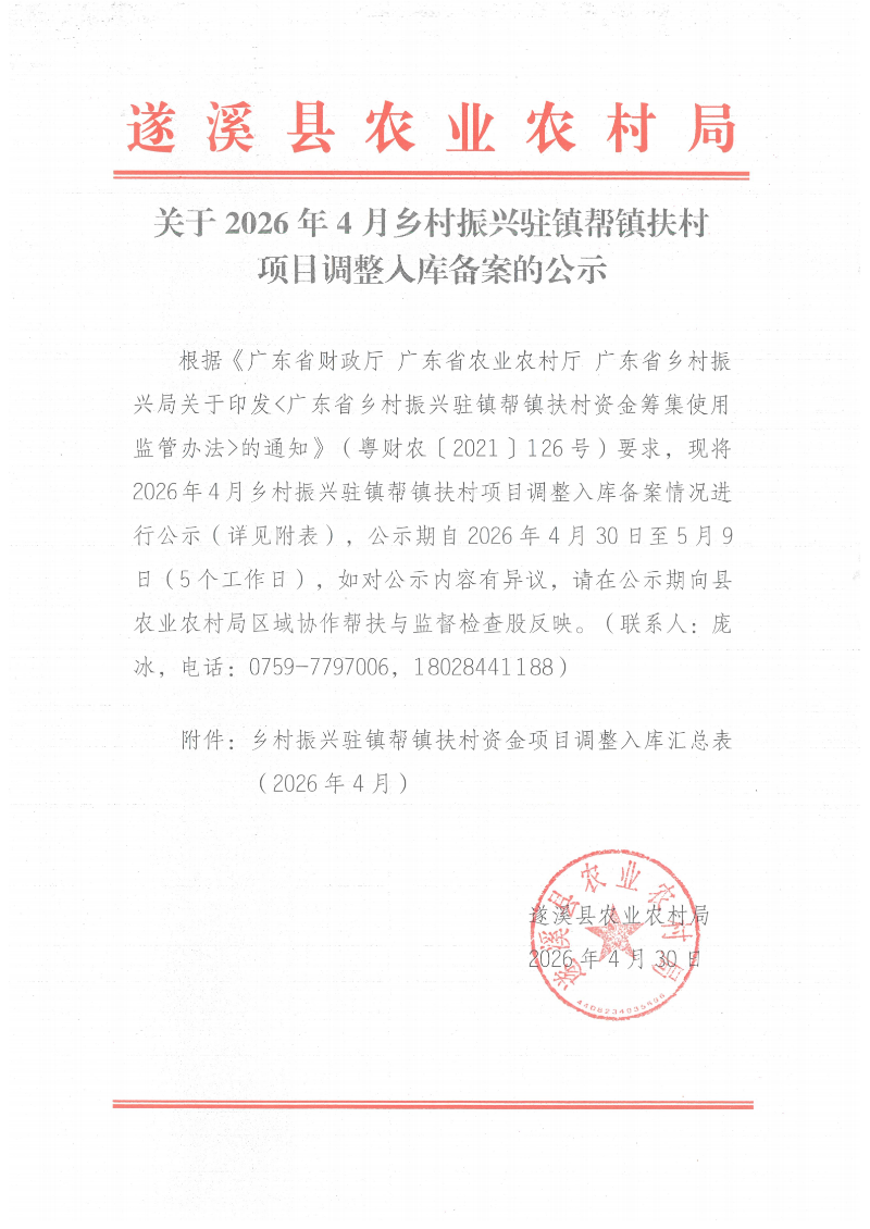 关于2026年4月乡村振兴驻镇帮镇扶村项目调整入库备案的公示_00.png