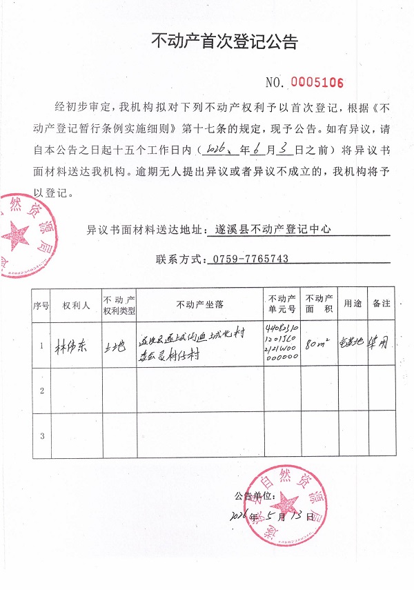 不动产首次登记公告（林伟东）.jpg