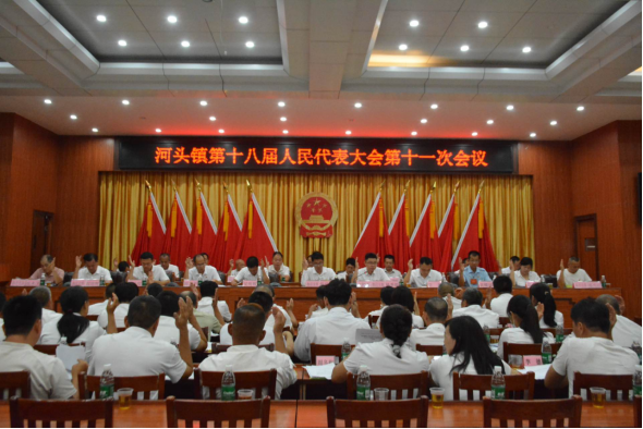 河头镇第十八届人民代表大会第十一次会议胜利召开