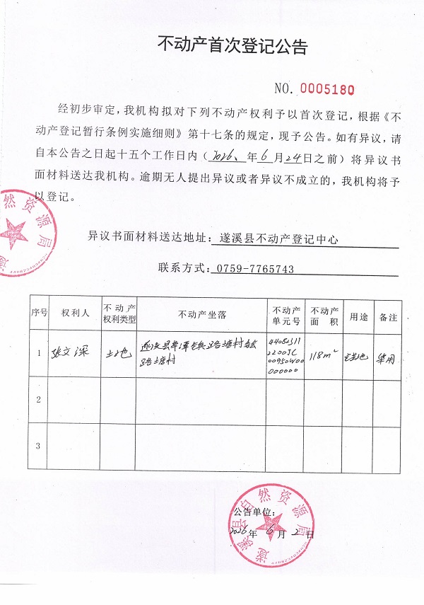 不动产首次登记公告（张文深）.jpg