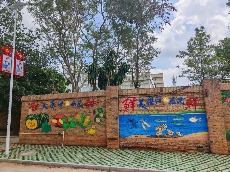 图8：（改造后）乐民镇越秀里文创小公园本土特色农海优品宣传.jpg