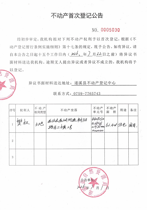 不动产首次登记公告（攀权）.jpg