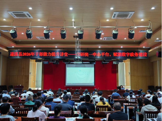 深研统一申办平台，赋能数字政务建设——遂溪县举办湛江市统一申办受理平台操作培训会
