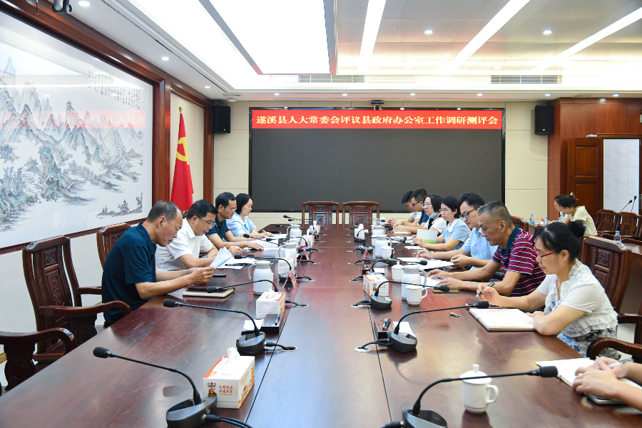 县人大常委会对县政府办公室开展工作评议调研